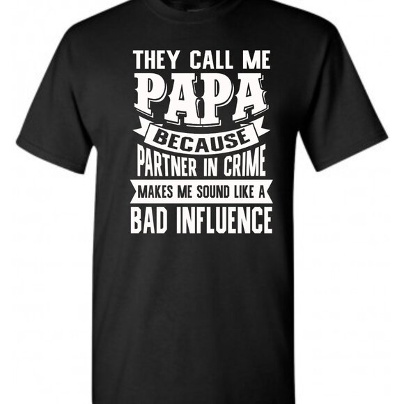 Men's They Call Me Papa Tee Shirt - Picture 2 of 2